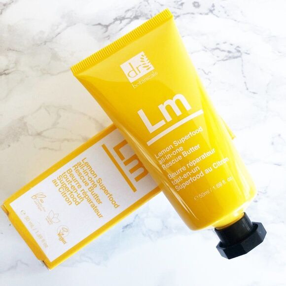 NIB 2 Dr Botanicals Lemon Superfood All-In-One Dry Skin Rescue Butter Skin Balm - Picture 12 of 14